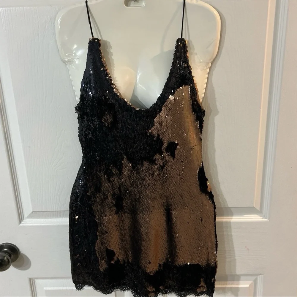 Free people Seeing Double Sequin Slip Sz XS - Picture 11 of 12